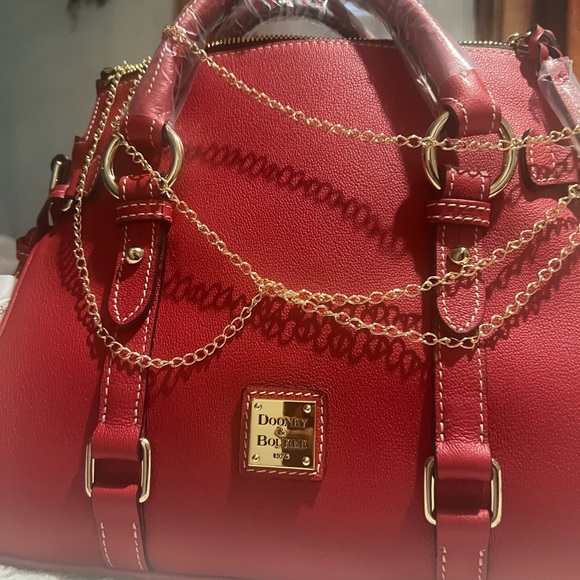 Dooney & Bourke Cherry Red Satchel - Picture 7 of 7